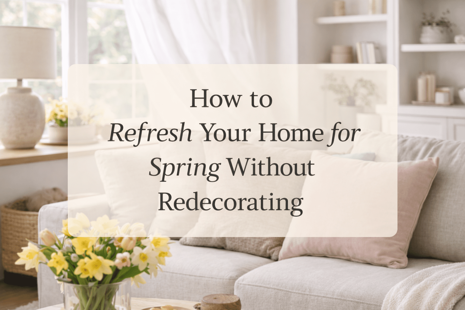 How to Refresh Your Home for Spring Without Redecorating